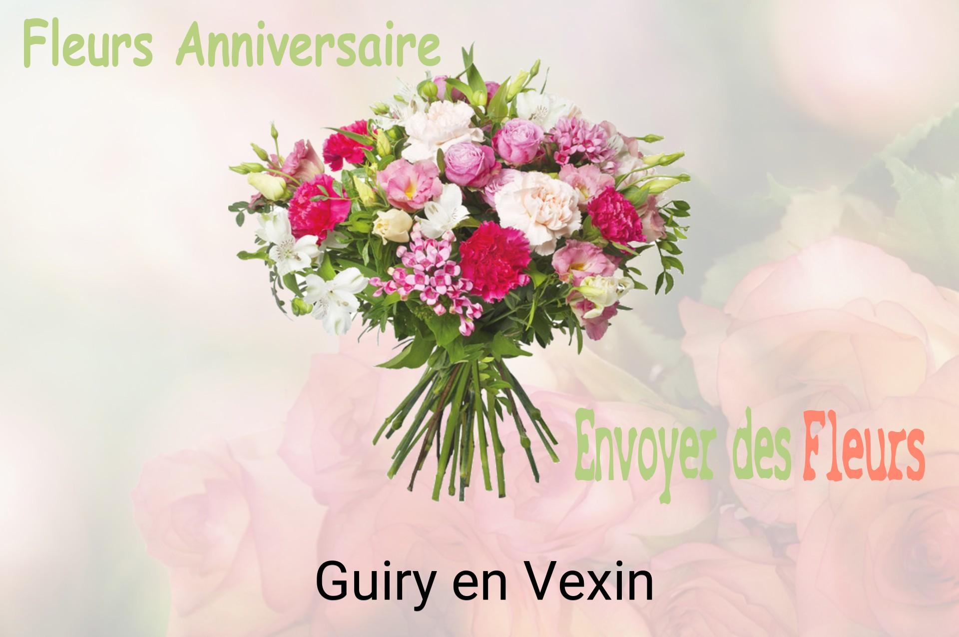 Bouquet de fleurs d’anniversaire livré à Guiry-en-Vexin